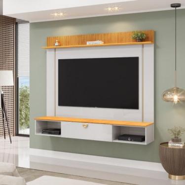 Imagem de Painel Ripado para TV até 70 Polegadas 1 Porta Iza DJ Móveis, Bali/Ced