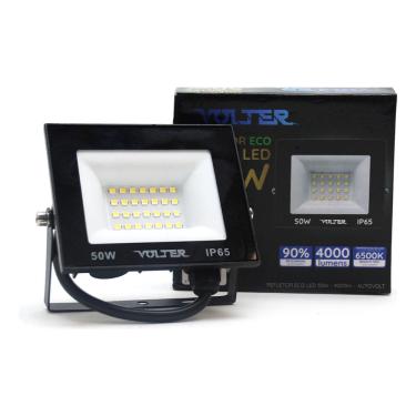 Imagem de Kit 5 Refletores Led Aluminio 50w Bivolt Ip66 6500k Preto