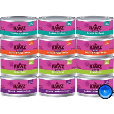 Imagem de Comida úmida enlatada para gatos Rawz Natural Premium Shredded 85g - 12 L