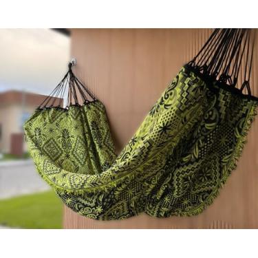 Imagem de Rede de Dormir Descanso Machfios Indiana Casal Grande 4M Marrom, Laran