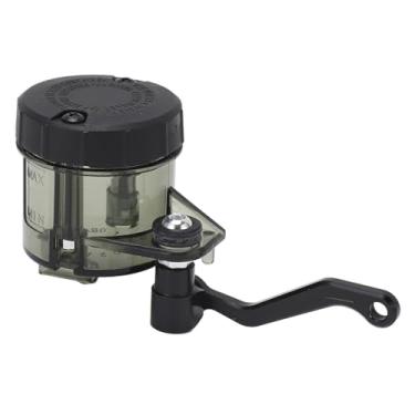 Imagem de Copo de óleo Bomba de Freio Dianteiro Motocicleta, Tanque Reservatório de Fluido do Cilindro Embreagem Com Suporte Dobrado, Tubulação de 10 Cm, Tanque Resistente Ao