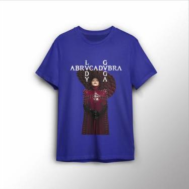 Imagem de T-shirt Estampa Personalizada Abracadabra Lady Gaga - Lobo Sete, Azul 