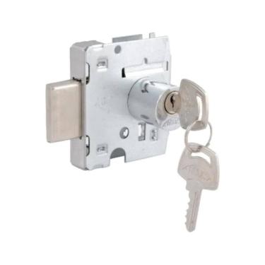 Imagem de Fechadura Blindex Vidro Porta De Bater Lingueta Redondo