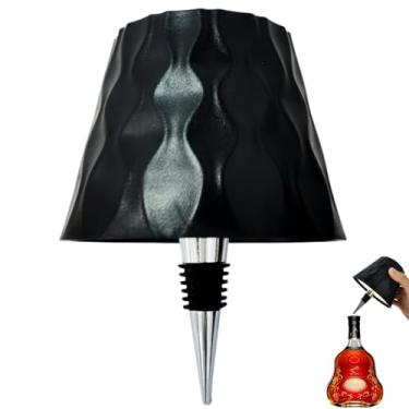 Imagem de Brabola Lâmpada de garrafa de vinho, lâmpadas de garrafa para garrafas de licor, luminária de mesa de LED regulável em 3 cores com controle de toque contínuo recarregável, luz de garrafa de vinho