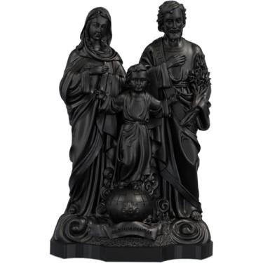 Imagem de Estátua Sagrada Família Imagem Católica (Cor Aurum Noctis)