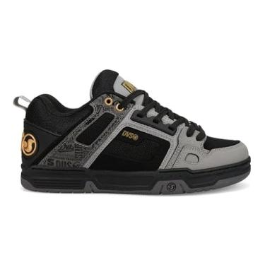 Imagem de DVS Tênis de skate masculino Comanche, Cinza/preto/dourado, 38