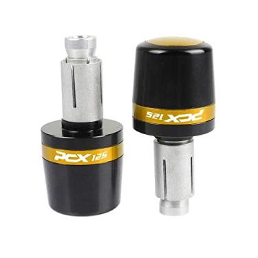 Imagem de Extremidades das manoplas do guidão da motocicleta, tampas das extremidades dos manoplas, acessórios deslizantes de peso para PCX125 PCX 125 2018-2022