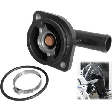 Imagem de Kit de carcaça de termostato marítimo adequado para motores de popa Mercury Verado 135-400HP, modelos de 4/6 cilindros. OE#18-3631, 892864T04, 8M0174561.