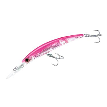 Imagem de Yo-Zuri Crystal 3D Minnow Isca de mergulhador profundo articulada, rosa fluorescente, 13 cm