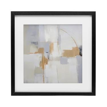 Imagem de Stupell Industries Impressão Emoldurada Preta Visionária Amarela Sutil Design sob Vidro por Irena Orlov, 40,6 x 40,6 cm