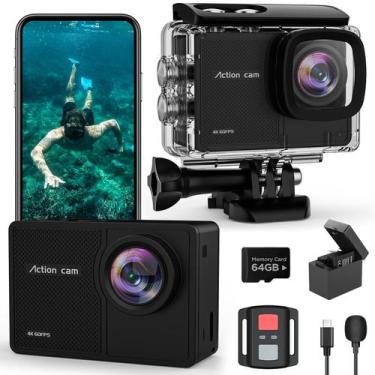 Imagem de Câmera de Ação TIMNUT 4K 60FPS 48MP - Impermeável até 40m com Cartão S