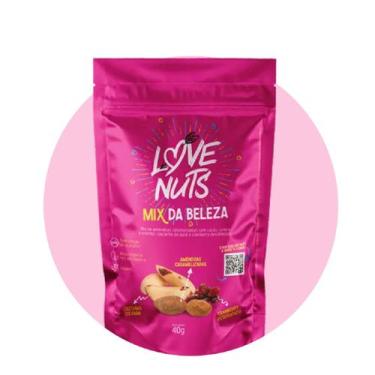 Imagem de Mix da beleza com nuts, castanha de caju, amêndoas caramelizadas e cra