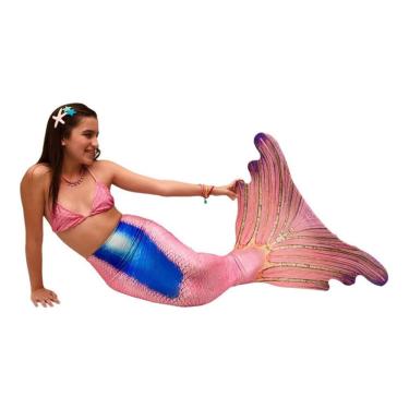 Imagem de Cauda de Sereia Completa Especial p/ Nadar + Nadadeira Julia
