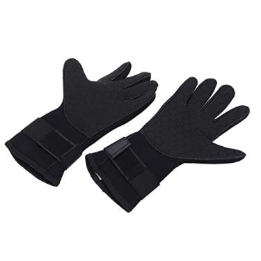 Imagem de Zhjvihx Luvas de Neoprene, Confortáveis antiderrapantes, 2 Peças, 5 Mm, Resistentes Ao Desgaste, Alça de Proteção bucal Luvas de Pesca para Homens e Mulheres para Esportes Aquáticos Ao Ar Livre (L)