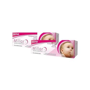 Imagem de Kit 2 Millar Creme Hidratante para Seios Pomada com 30g