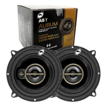 Imagem de Par De Alto Falante Hurricane Triaxial Aurum A5t 5 120w RMS