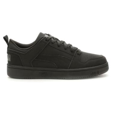 Imagem de PUMA Tênis masculino Rebound Layup Lo Buck com cadarço casual - preto, Preto, 46