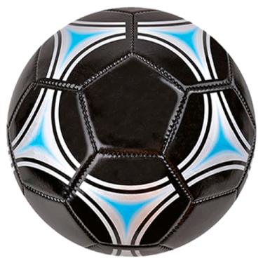 Imagem de Bola de Futebol PRETO Profissional Campo Quadra Praia Oficial Treino Presente Natal