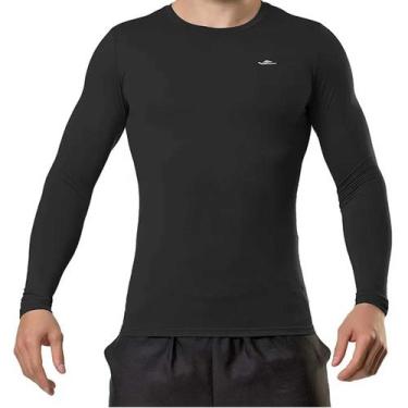 Imagem de Camiseta Elite Térmica Proteção Uv ML Masculino - Preto, P