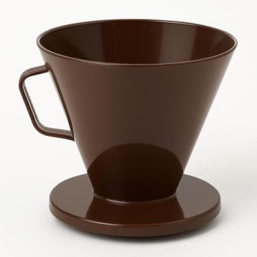 Imagem de Porta Filtro de Café Plástico Nº 103 Marrom  Suporte para Papel Filtro