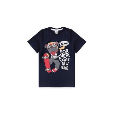 Imagem de Conjunto Infantil Menino Bulldog Skater - By K, 1, Azul marinho
