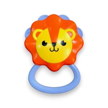 Imagem de Chocalho Mordedor Bebê Menino Menina Massageador Zoo +3meses - Lirena 