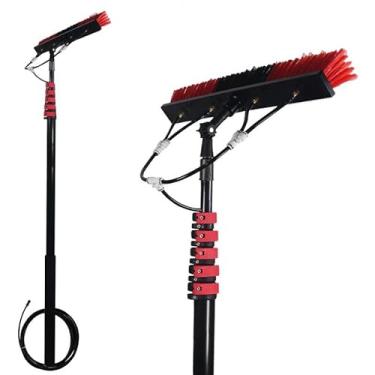 Imagem de Escova de limpeza de painel solar, extensão, caminhão, trailer, painel fotovoltaico, escova de limpeza, extensão, haste de telhado, escova de limpeza de vidro telescópica (5,4 m)