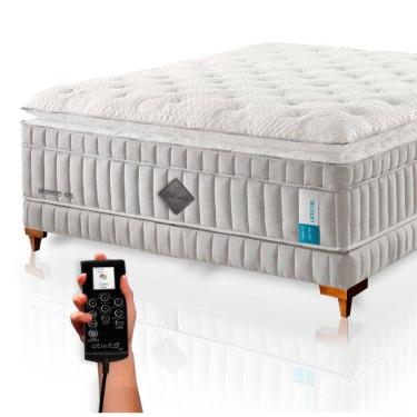 Imagem de Colchão De Látex Híbrido Qgel Solteiro King 96x203cm