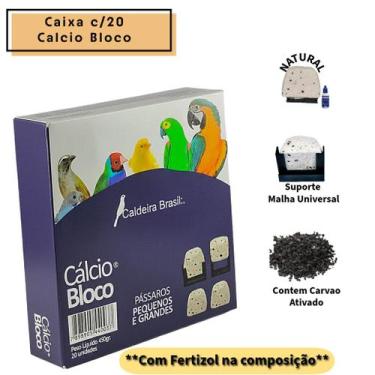 Imagem de Caixa c/ 20 Pedras Calcio Natural c/ Fertizol e Carvao Ativado - Calde