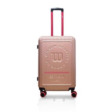 Imagem de Mala de Viagem 32Kg WILSON 651748 Grande Rosa ORIGINAL Ziper Expansor 