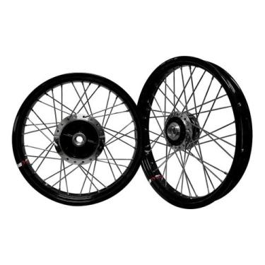 Imagem de Par Roda Raiada Aro Alumínio Viper Vpr Titan Fan 150 160 Esd - Viper A