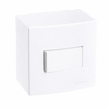 Imagem de Caixa de Sobrepor Simples 10A 75mm c/ 1 Interruptor Branco - MarGirius
