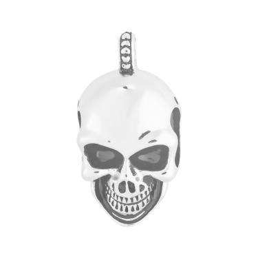 Imagem de Pingente Aço Caveira com Resina 43x23mm