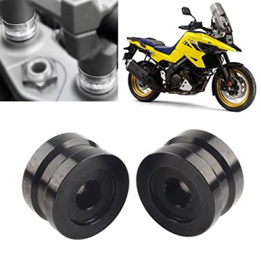 Imagem de FINMOKAL Tirantes De Guidão De Alumínio Tarugos Para Suzuki Dl V-Strom 1050 / Xt 19-20 Preto