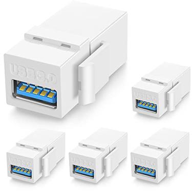 Imagem de URWOOW Inserções de conector Keystone USB 3.0 (pacote com 5)