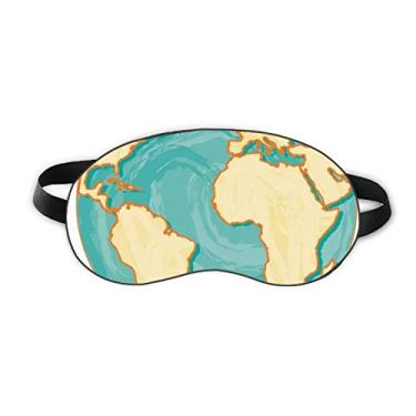 Imagem de Earth Blue Ocean Yellow World Sleep Eye Shield Soft Night Vlindfold Shade Cover