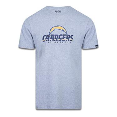 Imagem de Camiseta New Era Manga Curta NFL Los Angeles Chargers (G, Mescla Cinza)