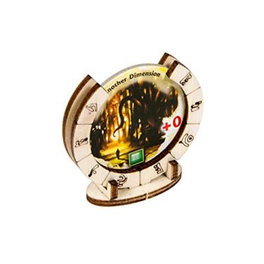 Imagem de The Broken Token Suportes de portão - Suportes gravados em madeira compatíveis com o jogo de tabuleiro Arkham Horror