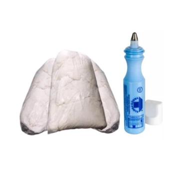 Imagem de 2Kg Estopa de Algodão & Marcador Industrial - Trigel, Azul