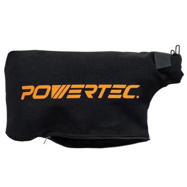 Imagem de POWERTEC 75076 Bolsa de substituição para serra de esquadria | Serve para portas de poeira nominais de 4,4 cm, expande para 4,8 cm, pacote com 1