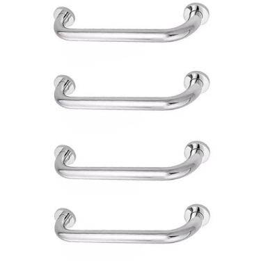 Imagem de Alça de Apoio 30cm Kit 4 Unidades Inox Barra Deficiente Cadeirante Ace