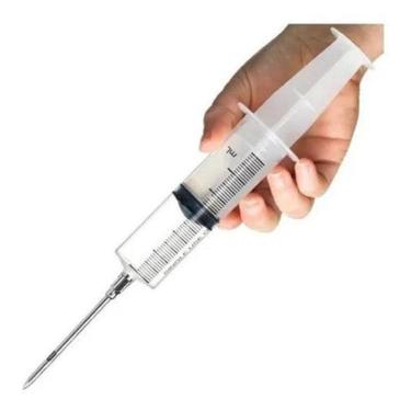 Imagem de Injetor De Temperos Seringa Agulha Injetar Temperos 60Ml