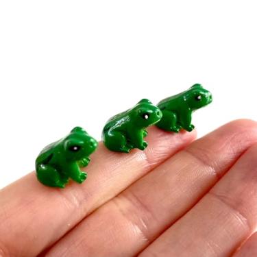 Imagem de Miniature Frog, Dollhouse Resin Frogs, Mini Frog Figurine, for Dollhouse Miniatures, Fairy Garden, Diorama,Terrarium Decor,Craft Supplies (10PCS)