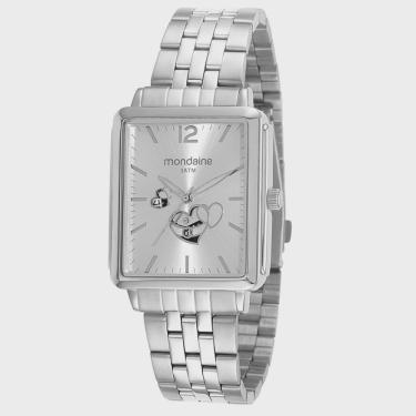 Imagem de Relogio Mondaine Feminino 32344L0Mvne3 Retangular Prateado