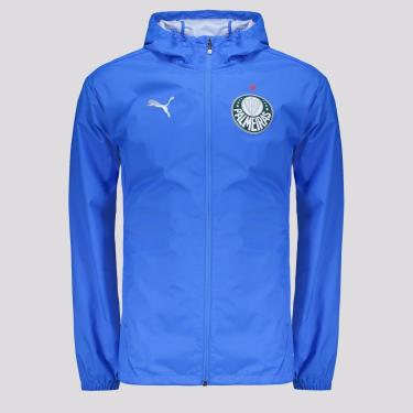 Imagem de Jaqueta Puma Palmeiras Corta Vento Treino 2025 Azul-Masculino