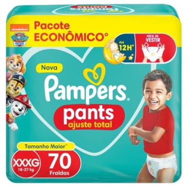Imagem de Fralda Pampers Pants Ajuste Total Tamanho XXXG 70 Unidades