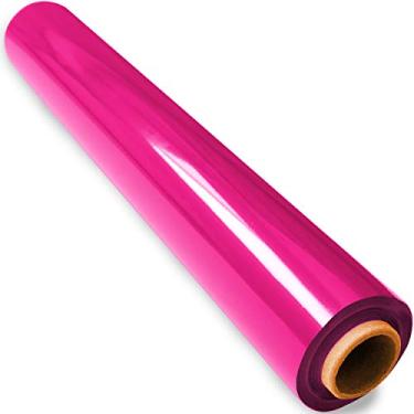 Imagem de FIESTA WRAPS Rolo de papel celofane rosa de 61 m (41 x 61 m) - Embalagem colorida transparente para cestas de presente - Papel celofane rosa para artesanato e embrulho