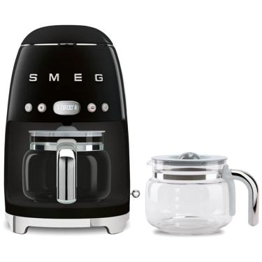 Imagem de Cafeteira Smeg 50s Retro com Jarra de Vidro Extra - Preto