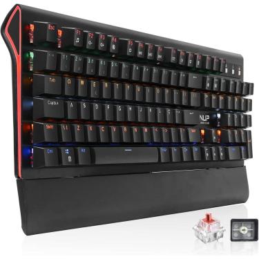 Imagem de Teclado Mecânico Gamer Switch Red Led Rgb KP-TE121