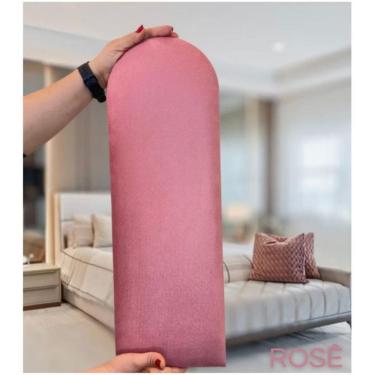 Imagem de Cabeceira de Cama Modulada em L  45x20cm Cor: Rosa / Quantidade: CAMA SOLTEIRO EM L - 15 unidades